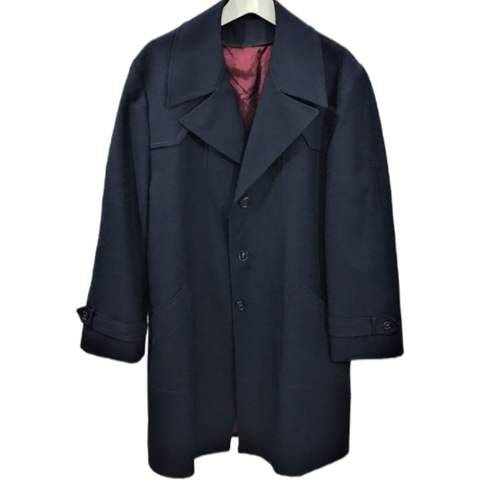 London Fog Vintage Jacket Navy Blue Coat 40